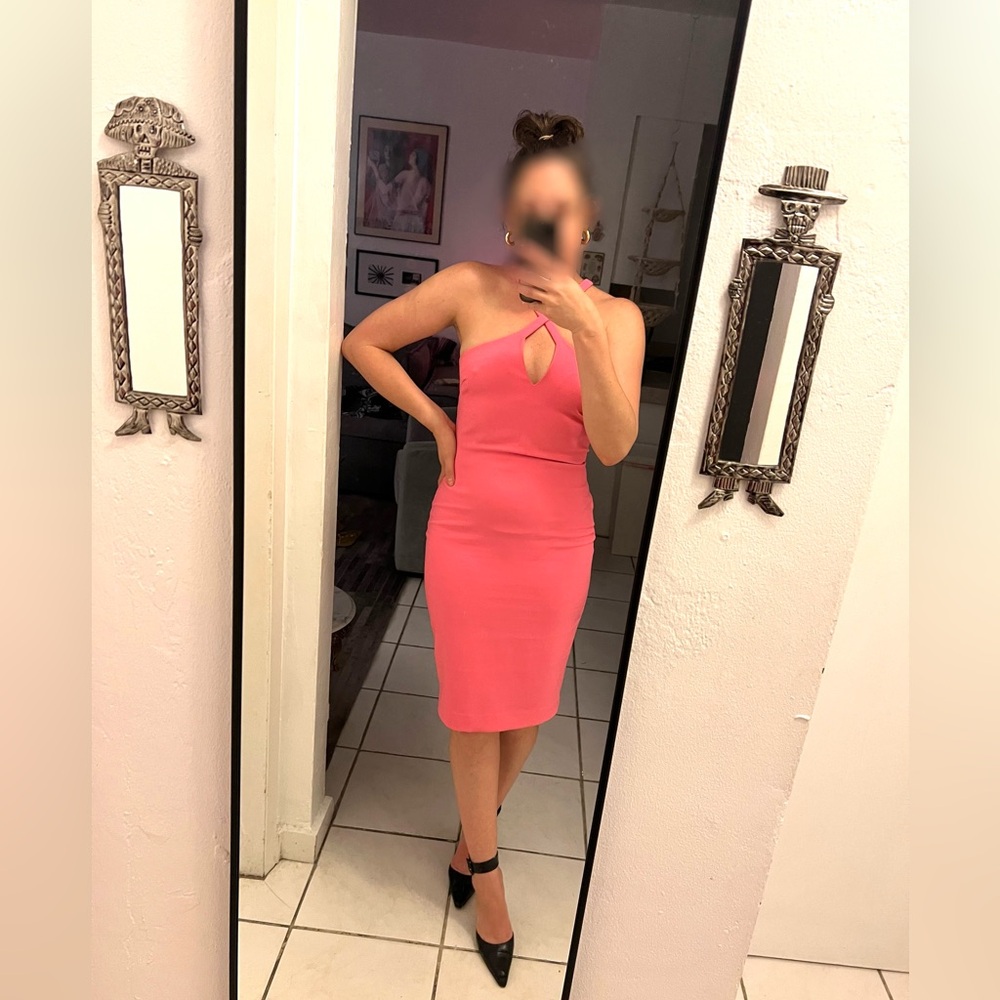 Likely Hot Pink Keyhole Cocktail Dress size 8